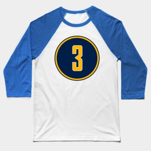 Aaron Holiday Number 3 Jersey Indiana Pacers Inspired Baseball T-Shirt